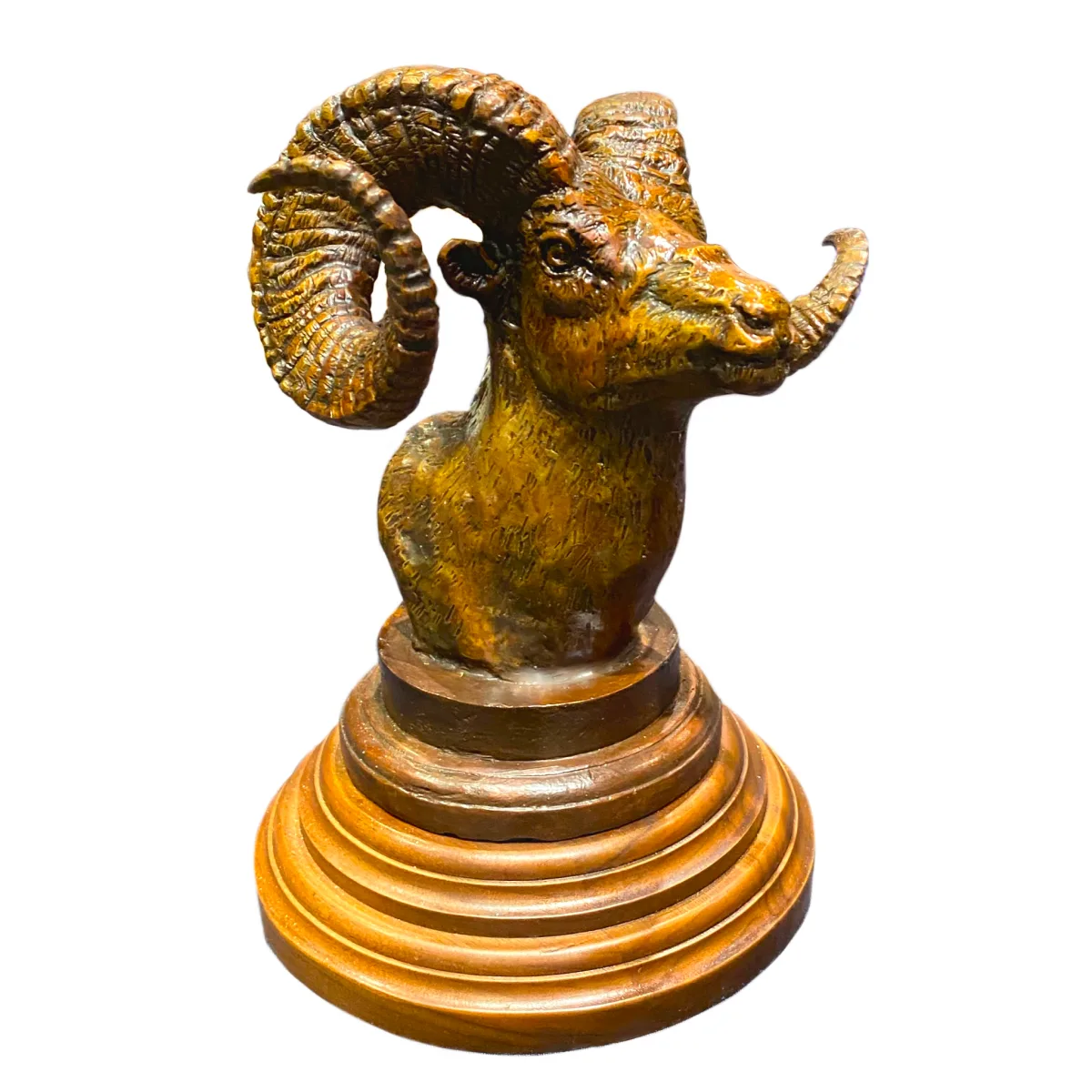 Stone Sheep Bust by Justin I. Young