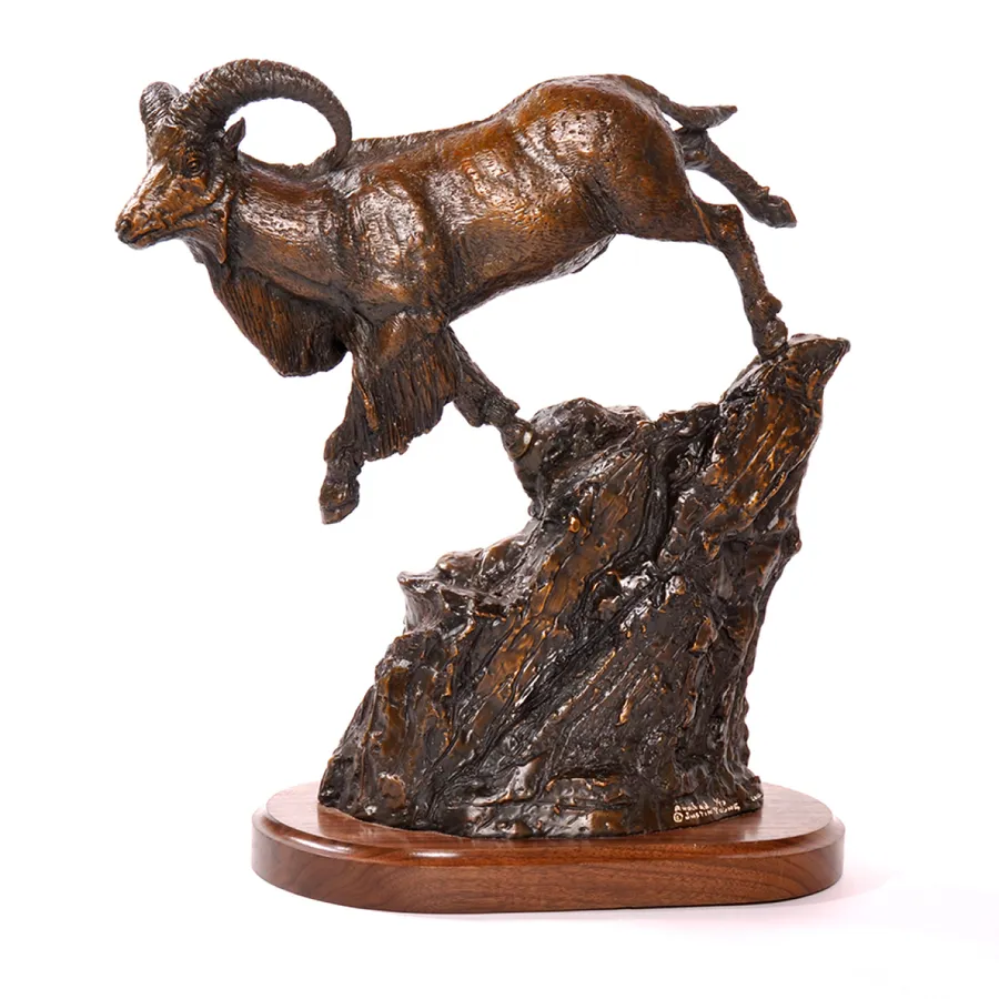 Aoudad — Bronze by Justin I. Young