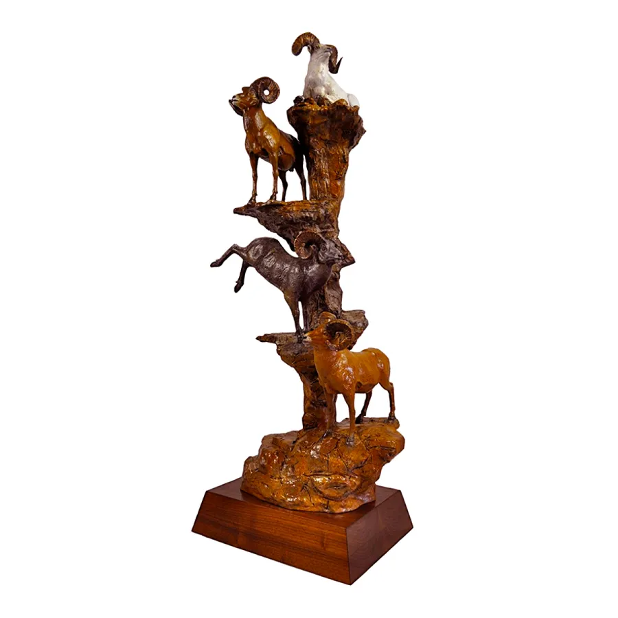 Sheep Mountain — Bronze by Justin I. Young