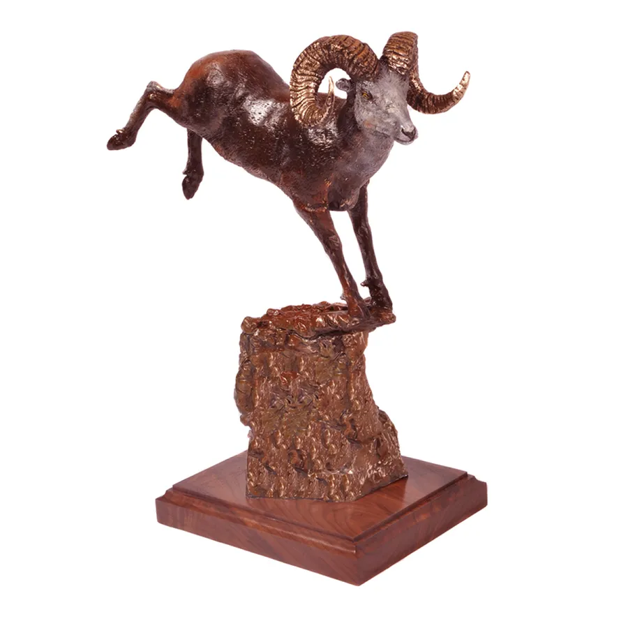 Stone Mountain Ram — Bronze by Justin I. Young