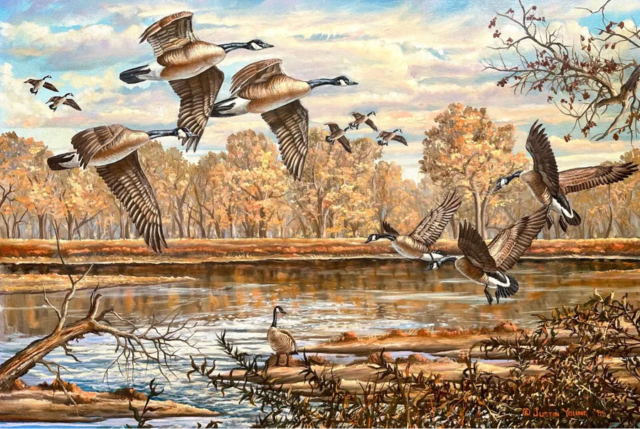 South Platte Autumn — Painting by Justin I. Young